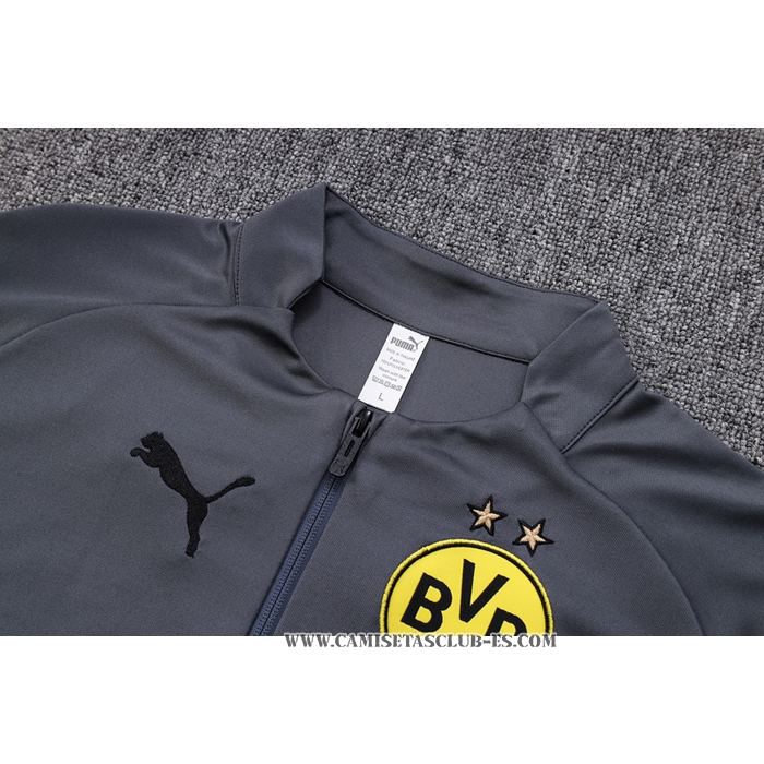 Chandal de Sudadera del Borussia Dortmund 22-23 Gris